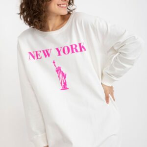 Bluza Damska Model VI-BL-3212.15X White/Pink - Factory Price