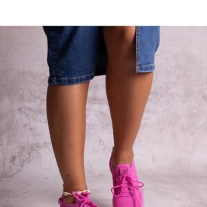 Ciemnoróżowe sneakersy sportowe Khitam - Solea