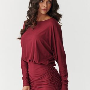 Sukienka Model M900 Bordo - Makadamia