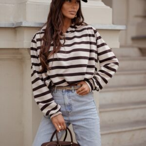 Bluza Damska Model Erith 379853062 Beige/Bordo - LaBalancia