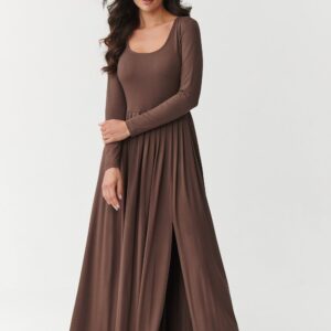 Sukienka Model M896 Czekolada - Makadamia