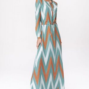 Sukienka Turkusowa sukienka maxi  S140 Turkus - Nife